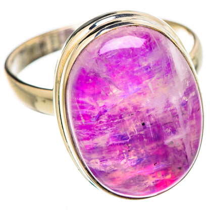 Pink Moonstone Rings handcrafted by Ana Silver Co - RING130368 - Photo 2