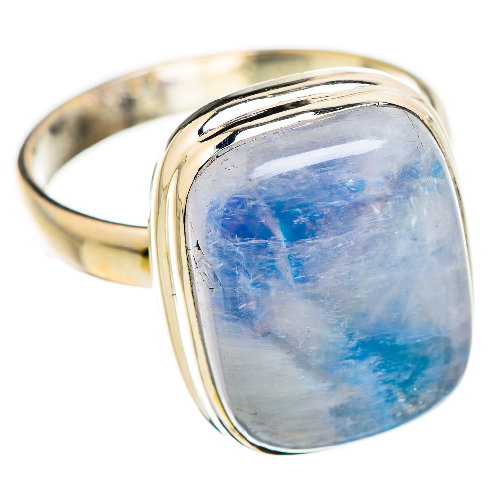 Rainbow Moonstone Rings handcrafted by Ana Silver Co - RING130384 - Photo 2