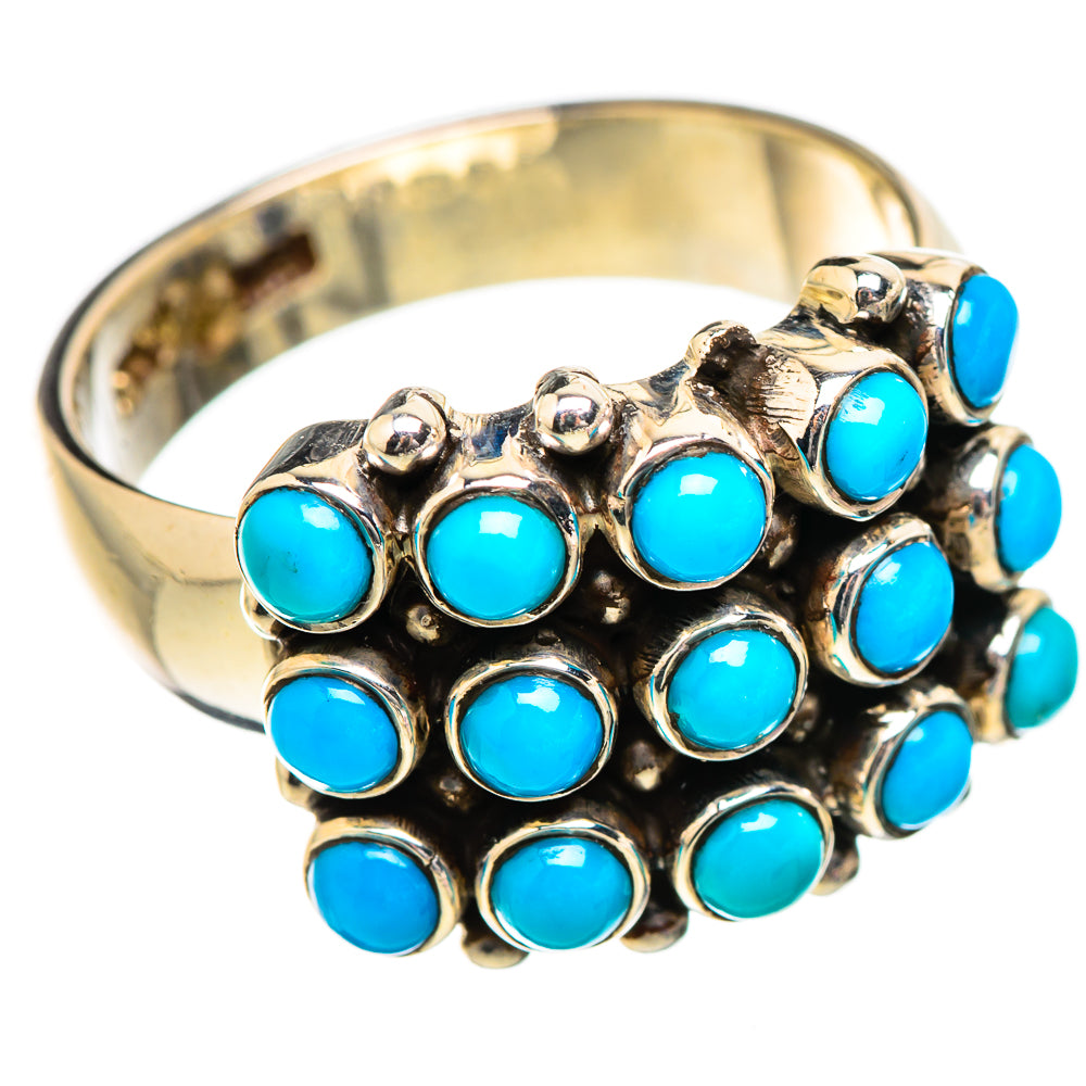 Sleeping Beauty Turquoise Rings handcrafted by Ana Silver Co - RING130388 - Photo 2