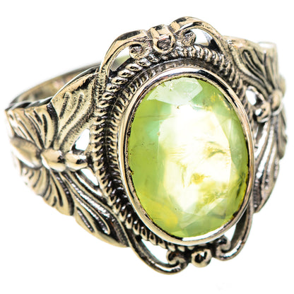 Prehnite Rings handcrafted by Ana Silver Co - RING130393 - Photo 2