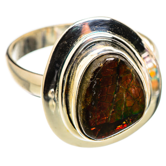 Ammolite Rings handcrafted by Ana Silver Co - RING130402 - Photo 2