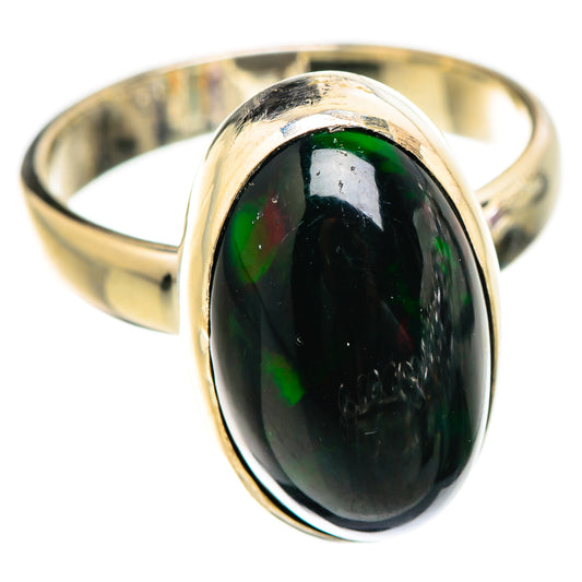 Black Opal Rings handcrafted by Ana Silver Co - RING130410 - Photo 2