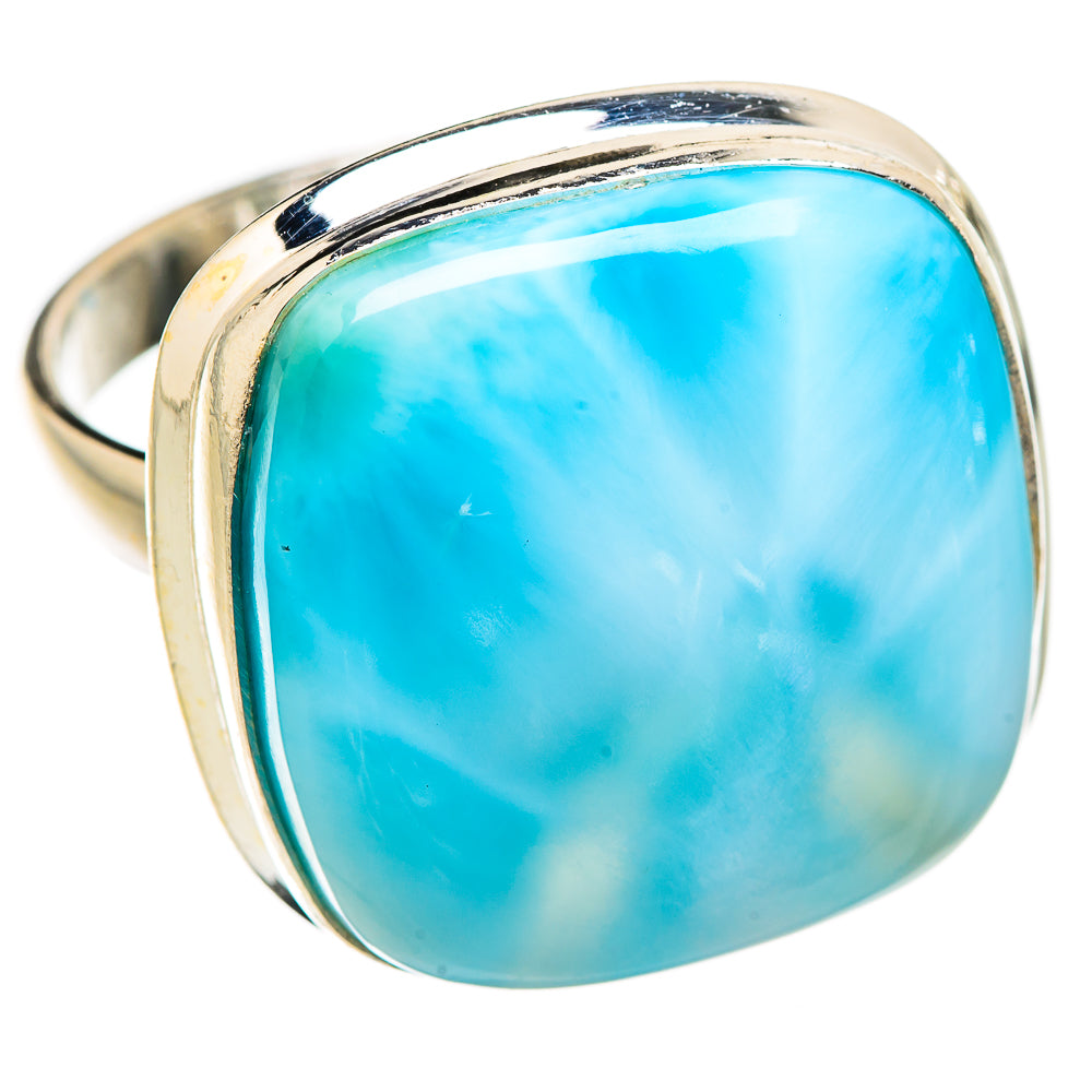 Larimar Rings handcrafted by Ana Silver Co - RING130413 - Photo 2