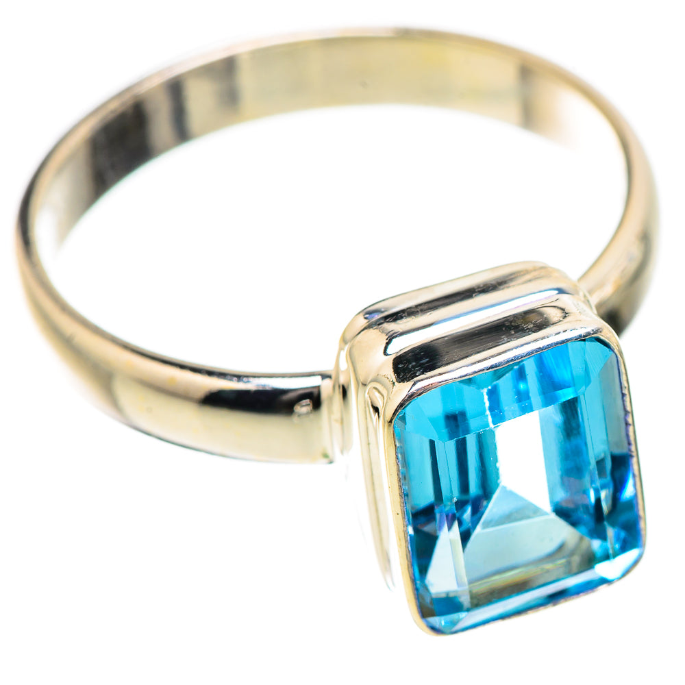Blue Topaz Rings handcrafted by Ana Silver Co - RING130415 - Photo 2