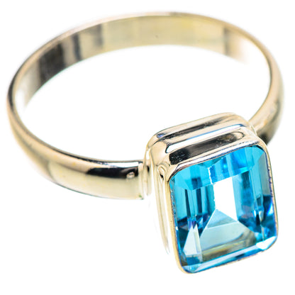 Blue Topaz Rings handcrafted by Ana Silver Co - RING130415 - Photo 2