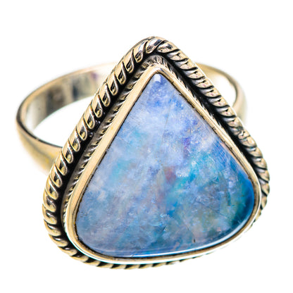 Rainbow Moonstone Rings handcrafted by Ana Silver Co - RING130420 - Photo 2