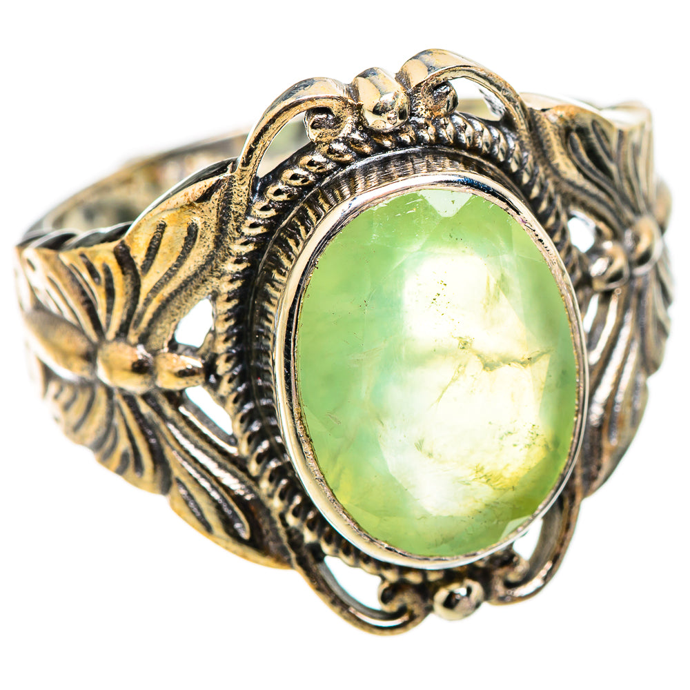 Prehnite Rings handcrafted by Ana Silver Co - RING130424 - Photo 2