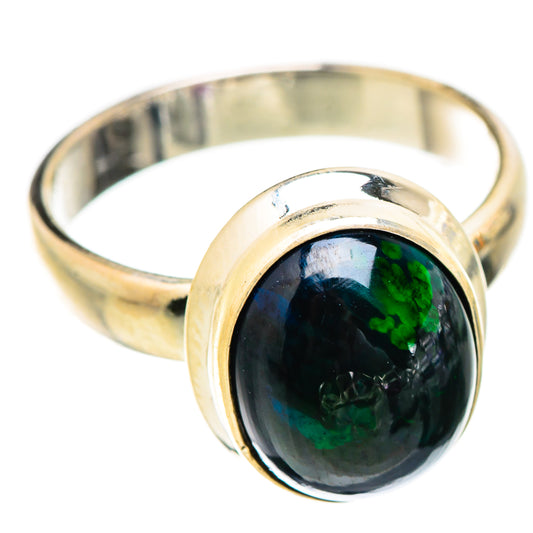 Black Opal Rings handcrafted by Ana Silver Co - RING130440 - Photo 2