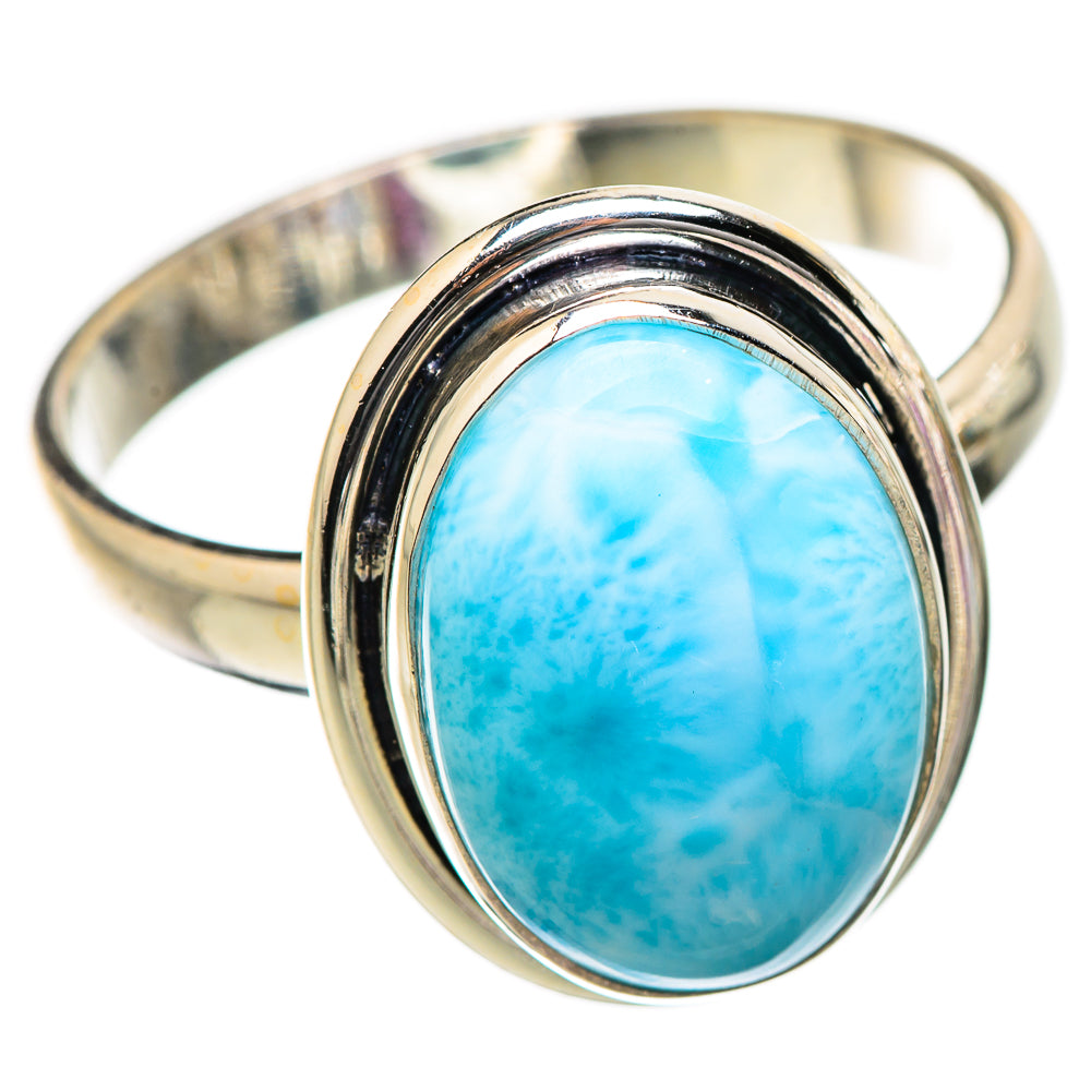 Larimar Rings handcrafted by Ana Silver Co - RING130442 - Photo 2