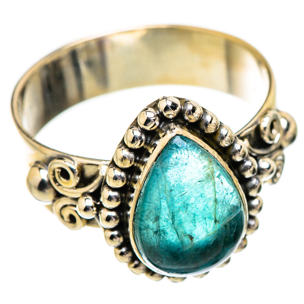 Blue Fluorite Rings handcrafted by Ana Silver Co - RING130444 - Photo 2