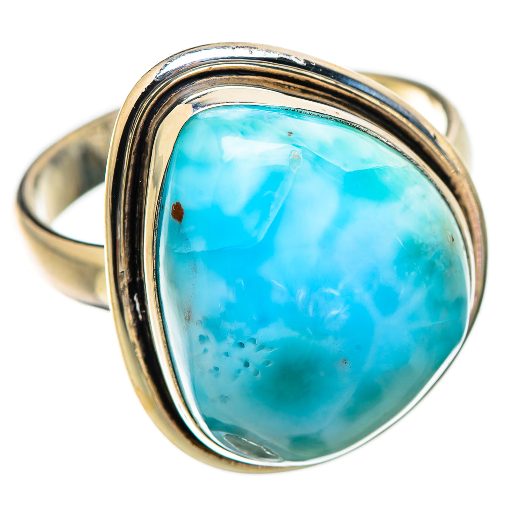 Larimar Rings handcrafted by Ana Silver Co - RING130446 - Photo 2