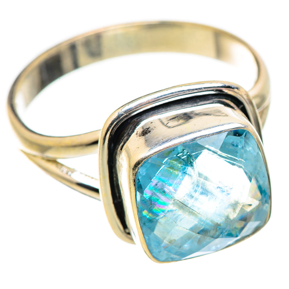 Blue Topaz Rings handcrafted by Ana Silver Co - RING130447 - Photo 2