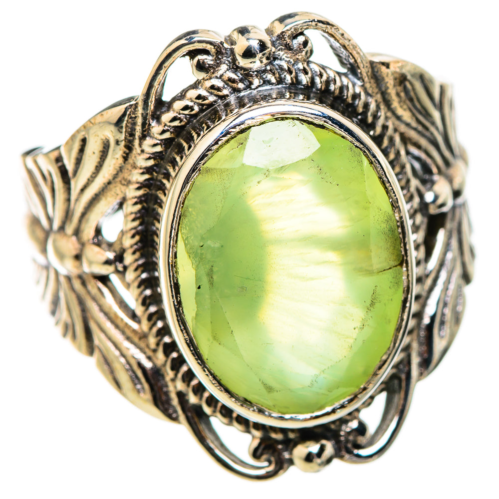 Prehnite Rings handcrafted by Ana Silver Co - RING130453 - Photo 2