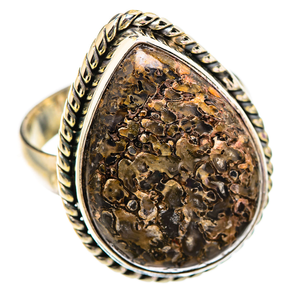 Dinosaur Bone Rings handcrafted by Ana Silver Co - RING130455 - Photo 2