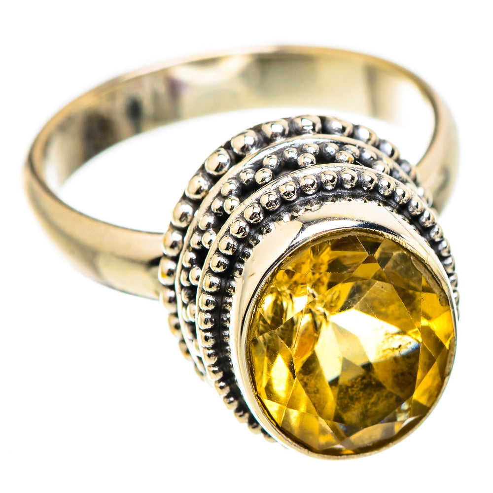 Citrine Rings handcrafted by Ana Silver Co - RING130457 - Photo 2