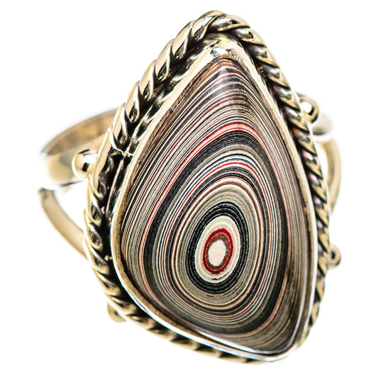 Fordite Rings handcrafted by Ana Silver Co - RING130466 - Photo 2