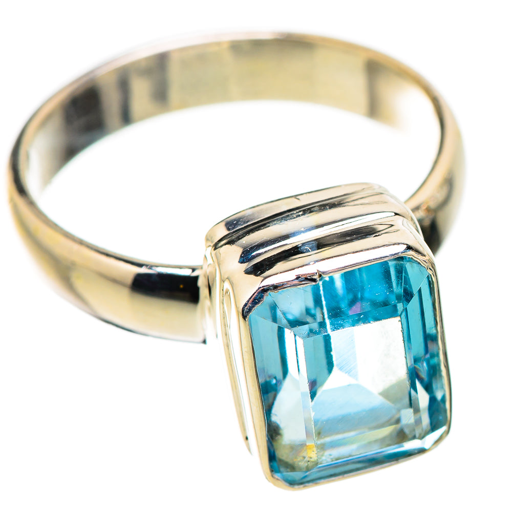 Blue Topaz Rings handcrafted by Ana Silver Co - RING130470 - Photo 2