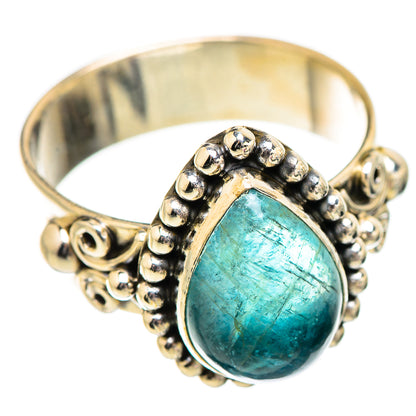 Blue Fluorite Rings handcrafted by Ana Silver Co - RING130474 - Photo 2