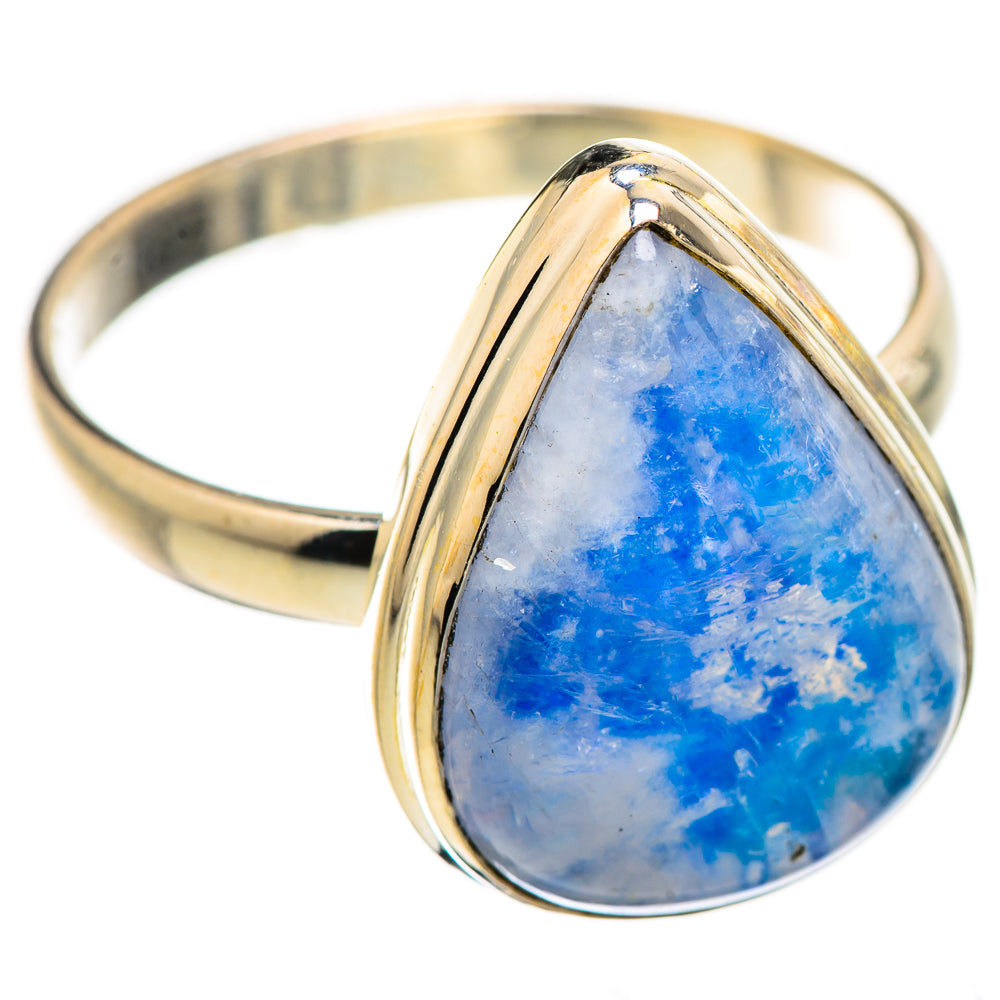 Rainbow Moonstone Rings handcrafted by Ana Silver Co - RING130475 - Photo 2
