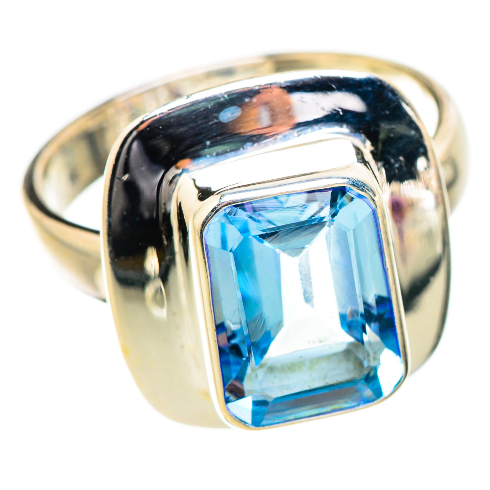 Blue Topaz Rings handcrafted by Ana Silver Co - RING130477 - Photo 2