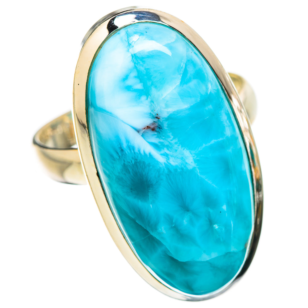 Larimar Rings handcrafted by Ana Silver Co - RING130478 - Photo 2