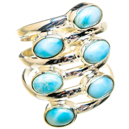 Larimar Rings handcrafted by Ana Silver Co - RING130479 - Photo 2