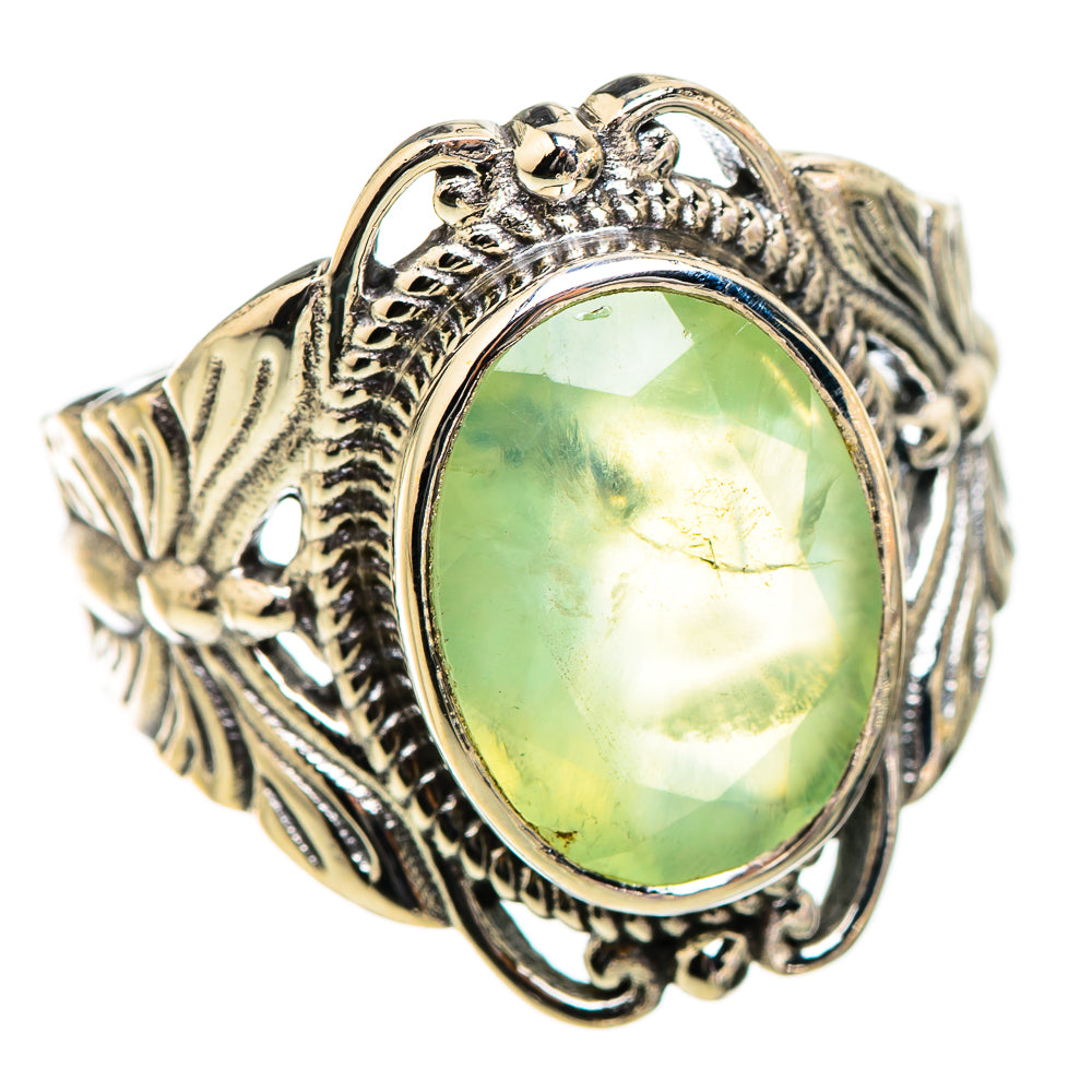 Prehnite Rings handcrafted by Ana Silver Co - RING130480 - Photo 2