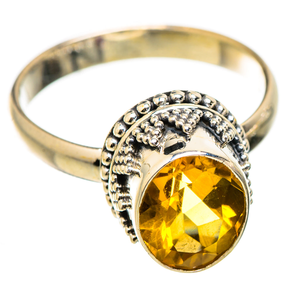 Citrine Rings handcrafted by Ana Silver Co - RING130484 - Photo 2