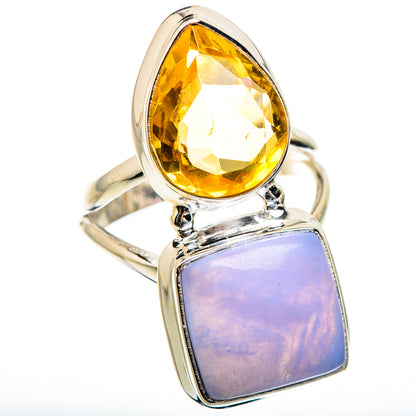 Blue Lace Agate Rings handcrafted by Ana Silver Co - RING130486 - Photo 2