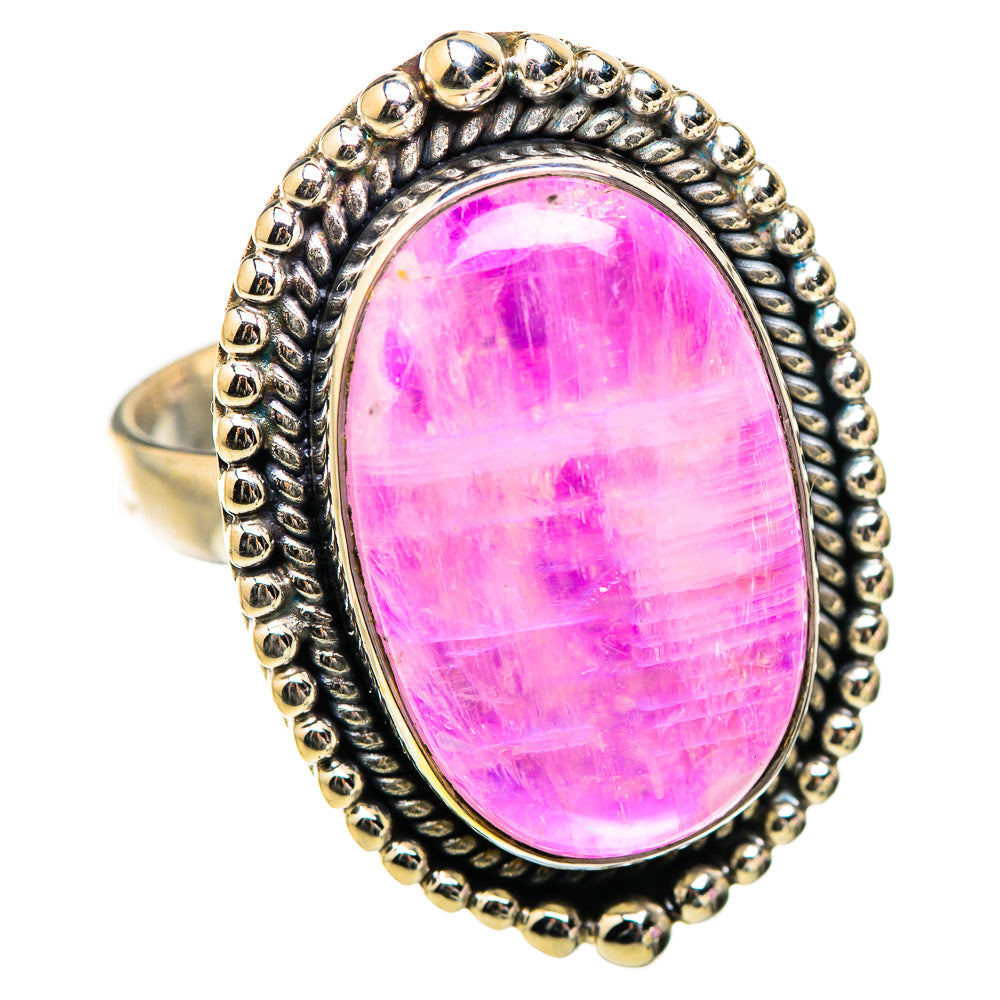 Pink Moonstone Rings handcrafted by Ana Silver Co - RING130489 - Photo 2