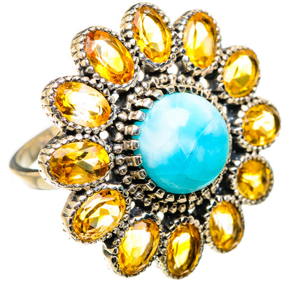 Larimar Rings handcrafted by Ana Silver Co - RING130499 - Photo 2