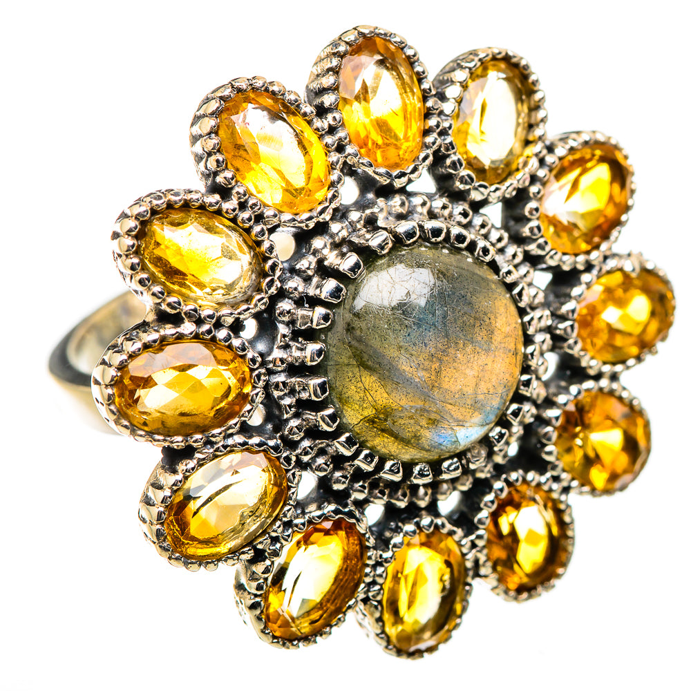 Labradorite Rings handcrafted by Ana Silver Co - RING130505 - Photo 2
