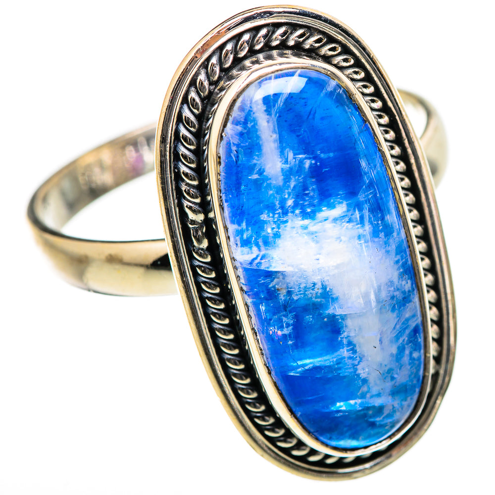 Rainbow Moonstone Rings handcrafted by Ana Silver Co - RING130508 - Photo 2