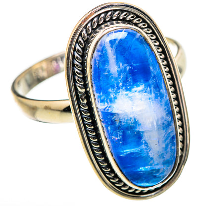 Rainbow Moonstone Rings handcrafted by Ana Silver Co - RING130508 - Photo 2
