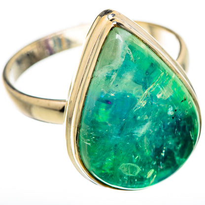 Green Moonstone Rings handcrafted by Ana Silver Co - RING130510 - Photo 2