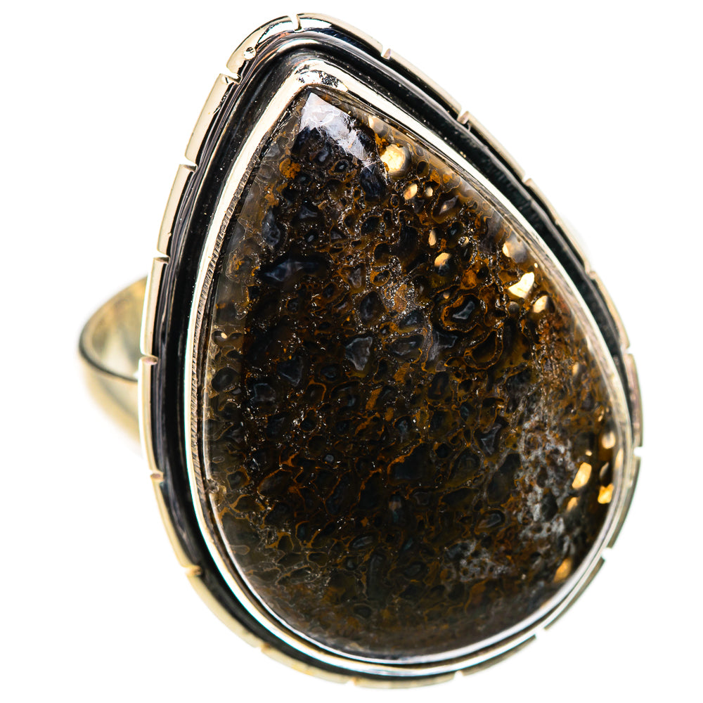Dinosaur Bone Rings handcrafted by Ana Silver Co - RING130511 - Photo 2