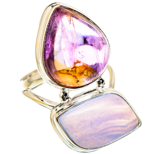 Ametrine Rings handcrafted by Ana Silver Co - RING130519 - Photo 2