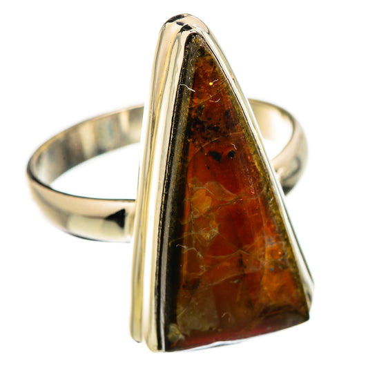 Ammolite Rings handcrafted by Ana Silver Co - RING130521 - Photo 2