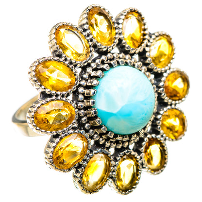 Larimar Rings handcrafted by Ana Silver Co - RING130529 - Photo 2