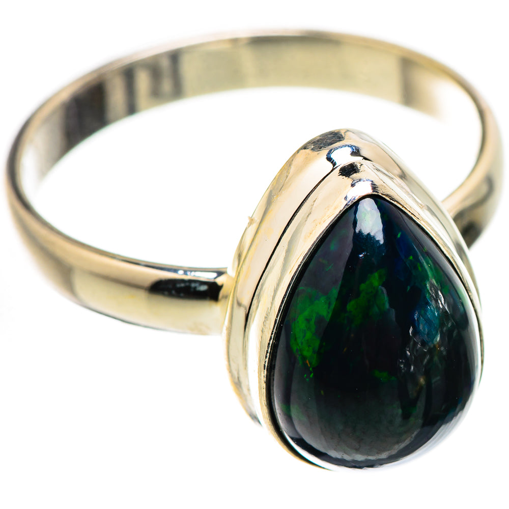 Black Opal Rings handcrafted by Ana Silver Co - RING130539 - Photo 2