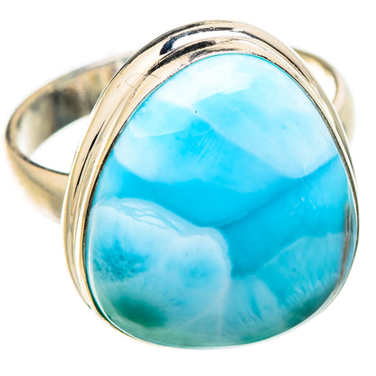 Larimar Rings handcrafted by Ana Silver Co - RING130540 - Photo 2