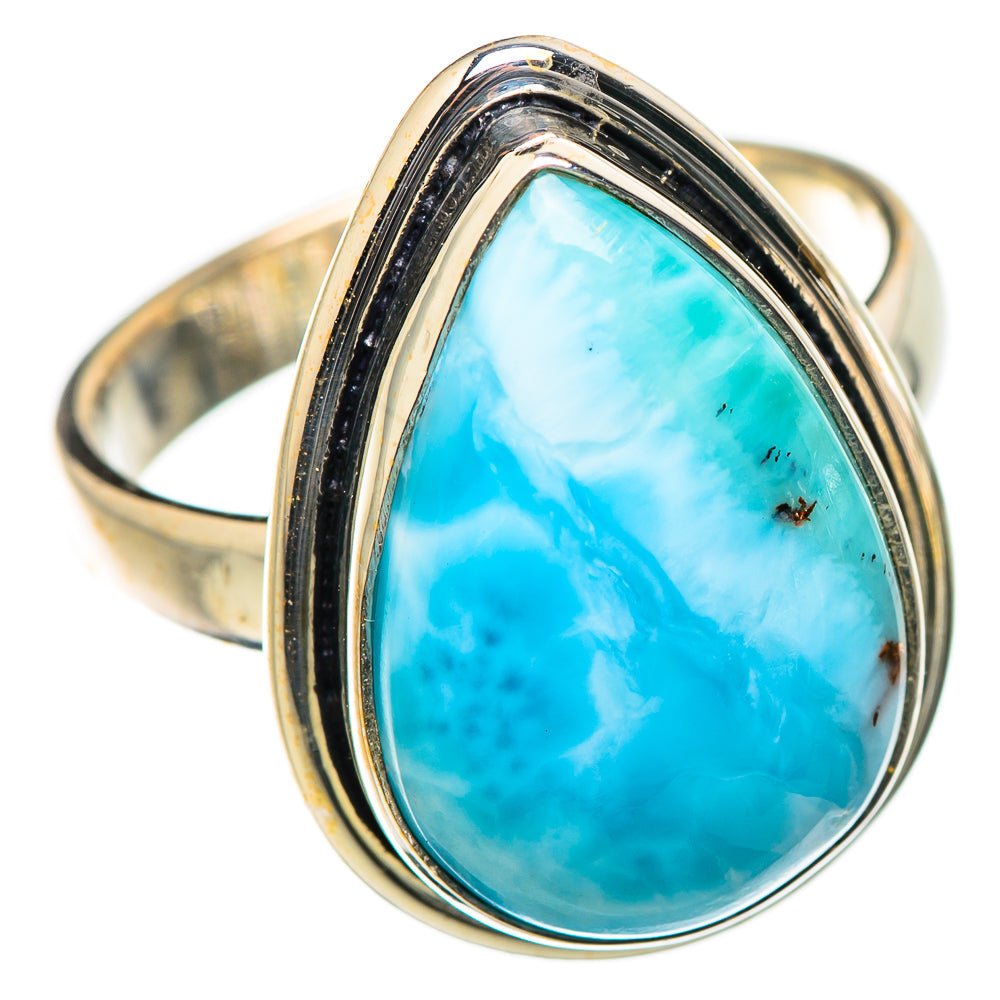 Larimar Rings handcrafted by Ana Silver Co - RING130544 - Photo 2
