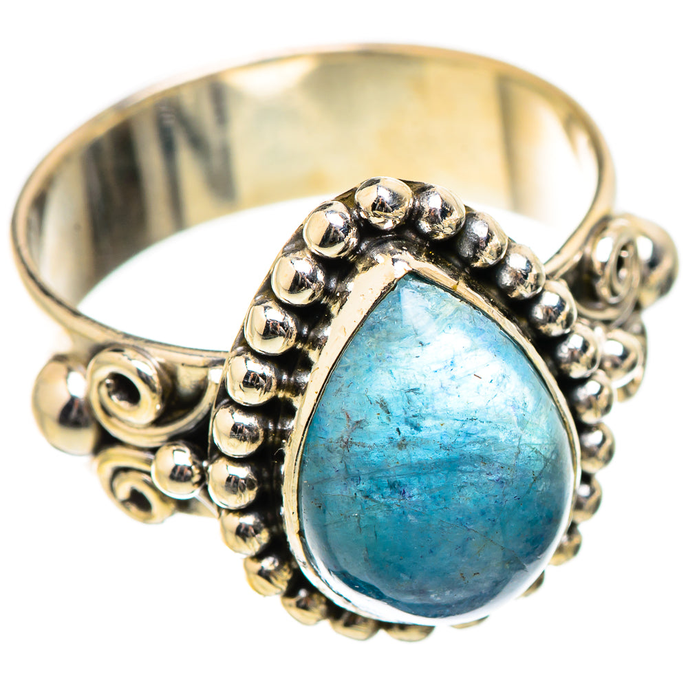 Blue Fluorite Rings handcrafted by Ana Silver Co - RING130546 - Photo 2