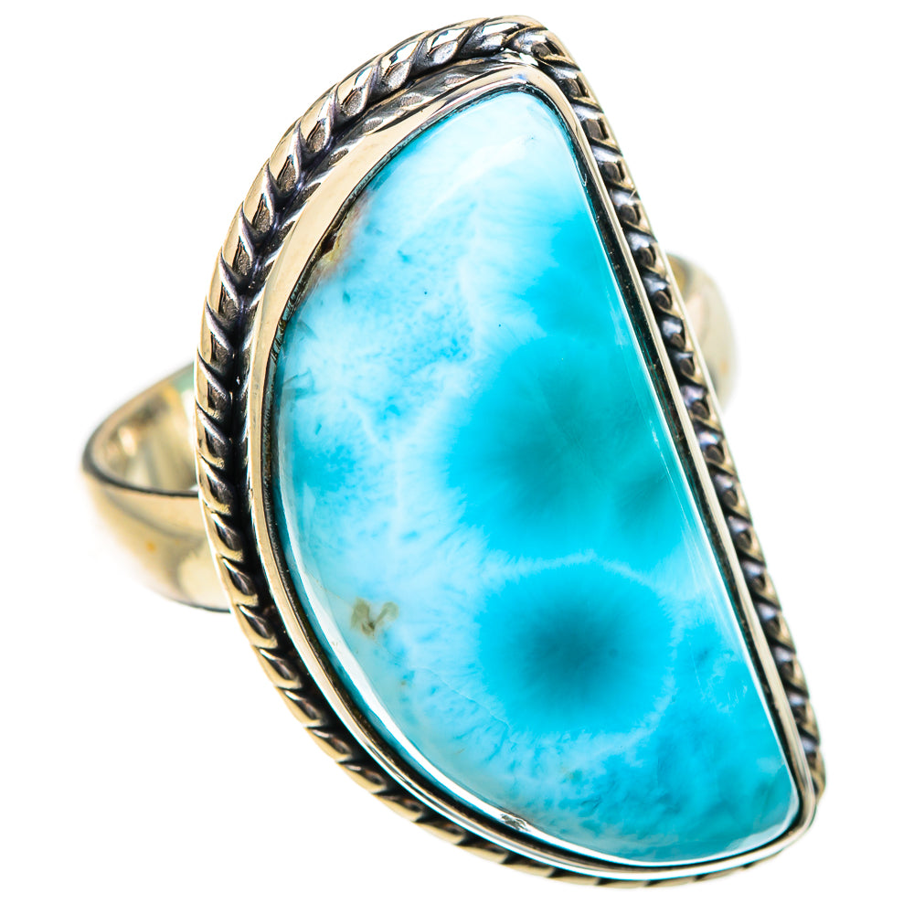 Larimar Rings handcrafted by Ana Silver Co - RING130549 - Photo 2