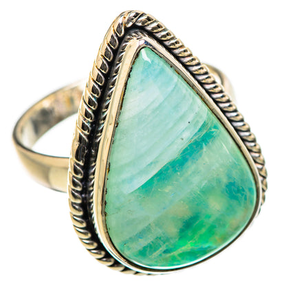 Green Moonstone Rings handcrafted by Ana Silver Co - RING130552 - Photo 2