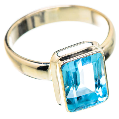 Blue Topaz Rings handcrafted by Ana Silver Co - RING130564 - Photo 2