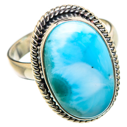 Larimar Rings handcrafted by Ana Silver Co - RING130567 - Photo 2