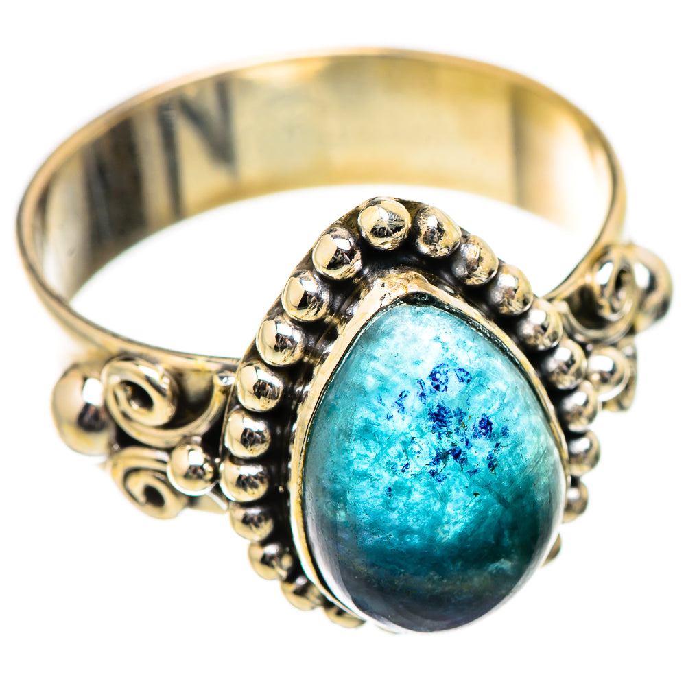 Blue Fluorite Rings handcrafted by Ana Silver Co - RING130568 - Photo 2