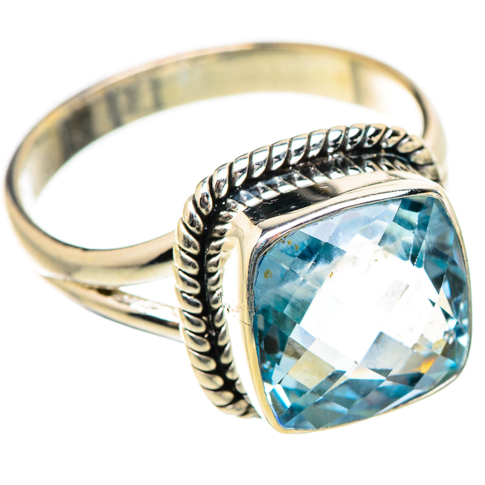 Blue Topaz Rings handcrafted by Ana Silver Co - RING130569 - Photo 2