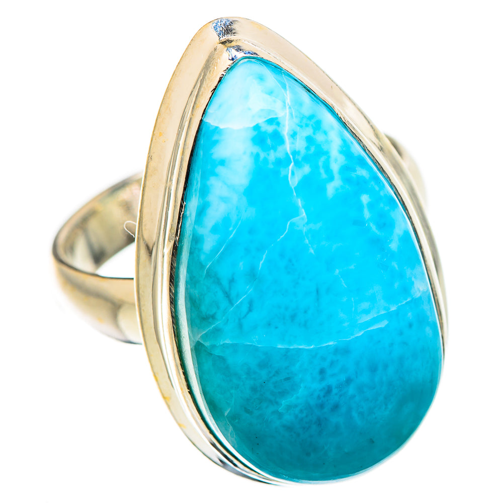 Larimar Rings handcrafted by Ana Silver Co - RING130571 - Photo 2